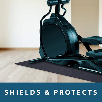 Exercise Equipment Mat for under Stationary Bike