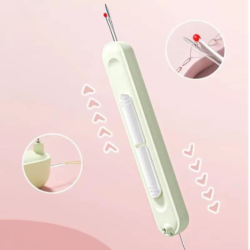 2-in-1 Upgraded Seam Ripper & Needle Threader – Colorful, Dual-Action Sewing Tool for Perfect Stitches