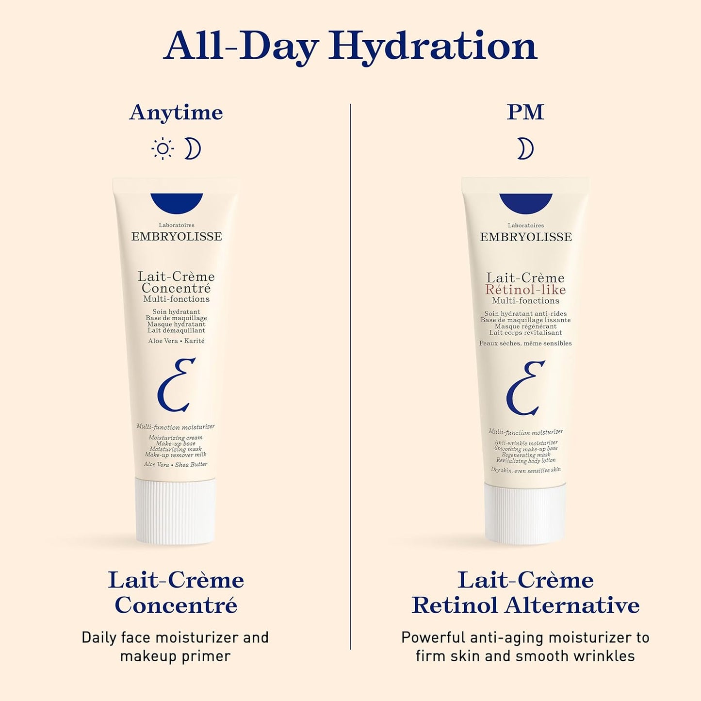 Lait-Crème Concentré, Face Cream & Makeup Primer - Cream for Daily Skincare - Face Moisturizers for All Skin Types (New Packaging)